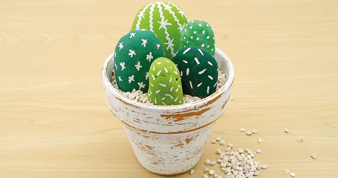 Bastelanleitung für Kaktus-Steine!